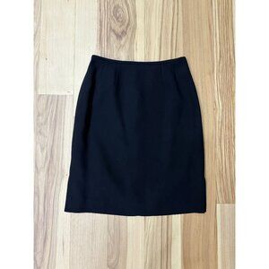Black Lined Pencil Skirt 4P Office Workwear